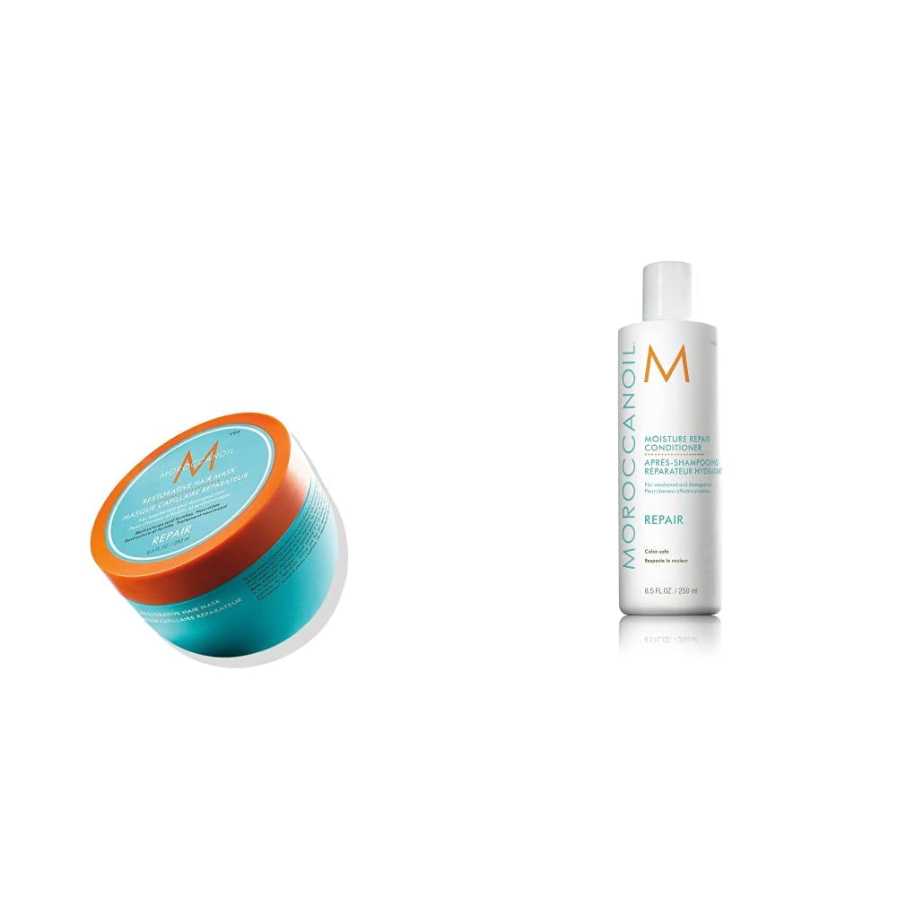 Mascarilla Fortalecedora Capilar marroquíoil Naty Shop Mascarilla Capilar 250 Ml (1 Pack) Pack con Champú Extra Volumen