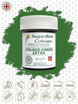 Colorante alimentario verde de follaje concentrado Sugarflair Max, colorante alimentario de mazapán y fondant altamente concentrado, colorante en pasta concentrado Max - 42 g