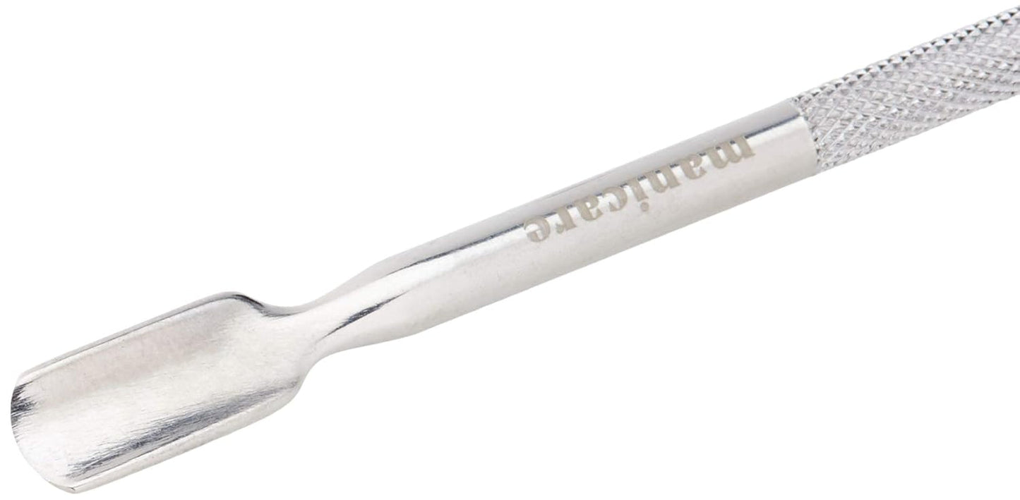 Empujador de cutículas y limpiador de uñas, herramienta profesional de manicura/pedicura, acero inoxidable de doble cabeza, perfecto para cutículas demasiado crecidas, limpia debajo/alrededor de las uñas, elimina el esmalte de uñas