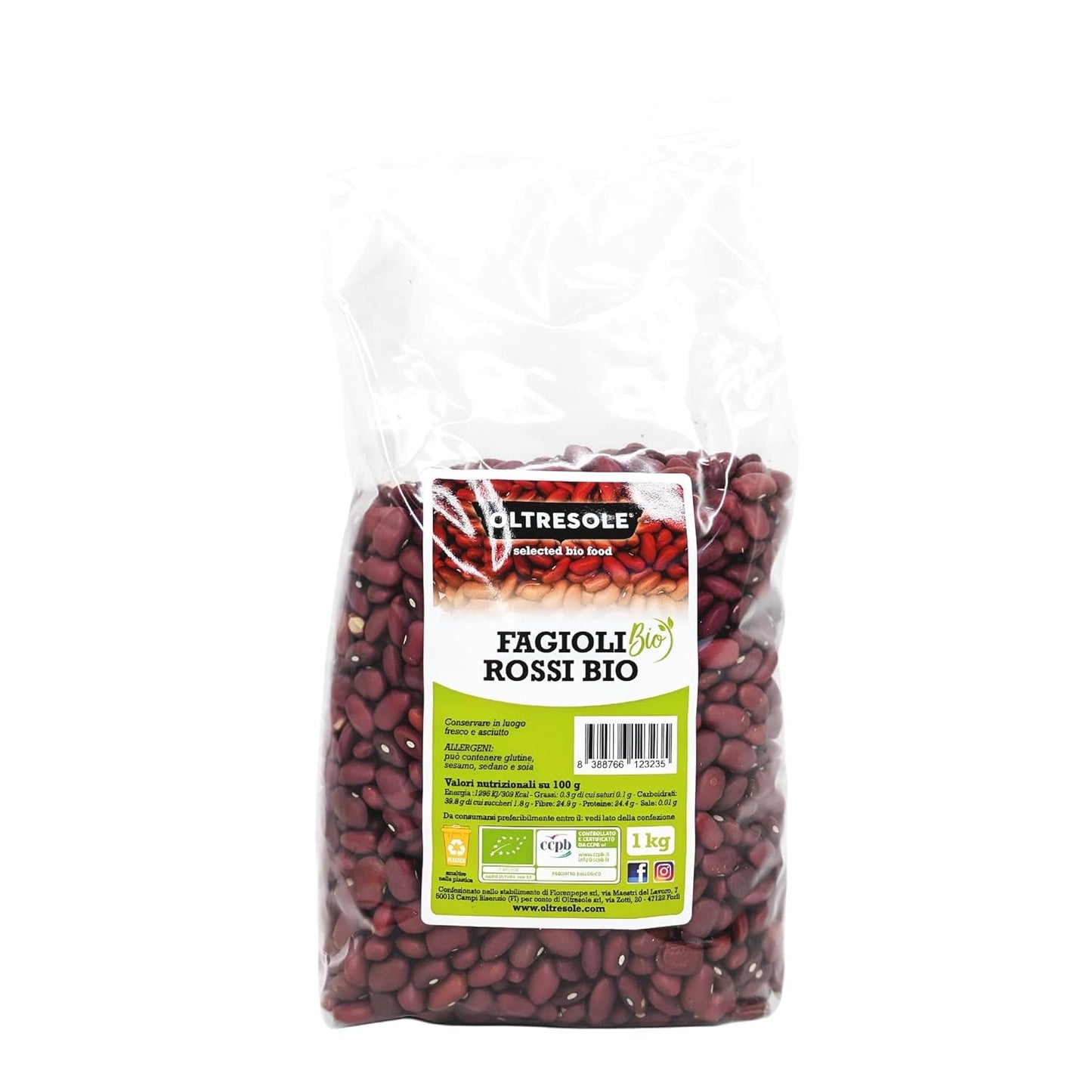 Judías rojas ecológicas 1 kg, legumbres ecológicas secas de cultivos controlados, ricas en proteínas y minerales, ideales para dietas hipocalóricas, veganas y vegetarianas