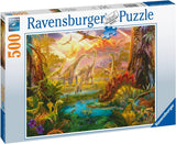 Ravensburger Puzzle 16983 - Dinoland - Puzzle de 500 piezas para adultos y niños mayores de 10 años, puzzle de dinosaurios Puzzle Naty Shop