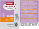 Animonda INTEGRA PROTECT comida húmeda para gatos diabéticos con carne de pavo (24 x 85g), recomendada por veterinarios para la diabetes, un alimento dietético completo para gatos adultos, desarrollado junto con veterinarios.