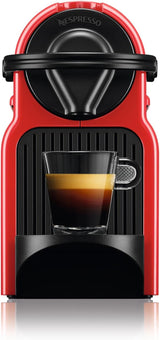 Krups Nespresso Inissia Cafetera Espresso - Máquina Espresso Compacta para Cápsulas de Café, Presión de 19 Bar, Calentamiento Rápido en 25 Segundos, Función de Ahorro de Energía, Depósito de Agua de 0,7 L, Roja, Modelo YY5506FD