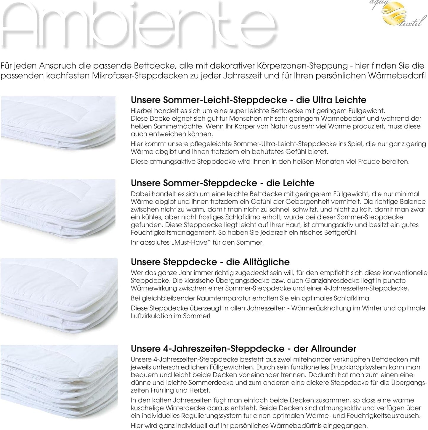 Ambiente Edredón Ligero Verano 220 X 240 Cm Edredón Microfibra Transpirable Invierno Verano Edredones y Edredones Naty Shop