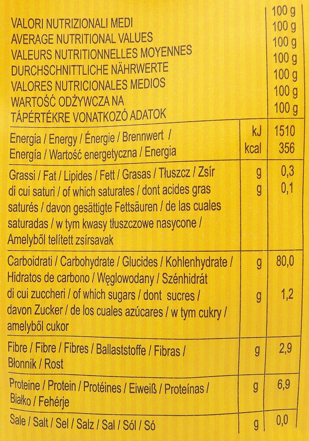 Pasta penne con maíz y arroz sin gluten, 400g