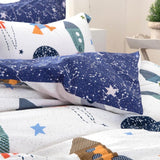 Ropa de cama infantil, cohetes y planetas, diseño reversible, algodón Ropa de cama - infantil Naty Shop
