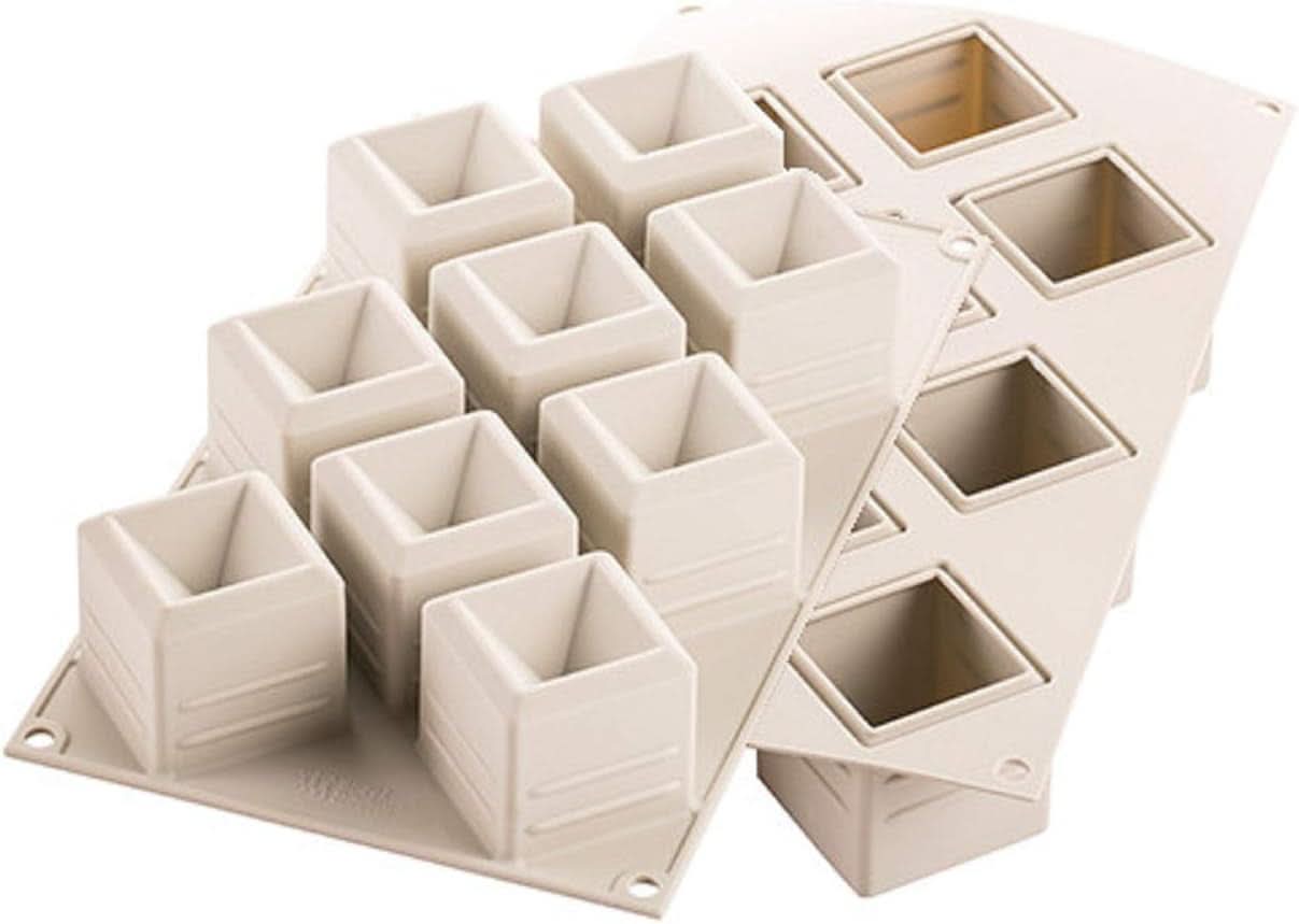 Silikomart, Molde para tartas de silicona Tartufo, 8 puertos individuales, Ø 62 H 52 mm Cocina Naty Shop Mosaico