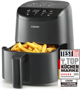 COSORI Freidora de Aire Caliente, Freidora de Aire 12 en 1 XXL 6,2 L, Freidora de Aire Caliente con Ventana de Vista y Recordatorio de Revolver, 80 Recetas Electrodomésticos Naty Shop Negro Claro 2L Mini