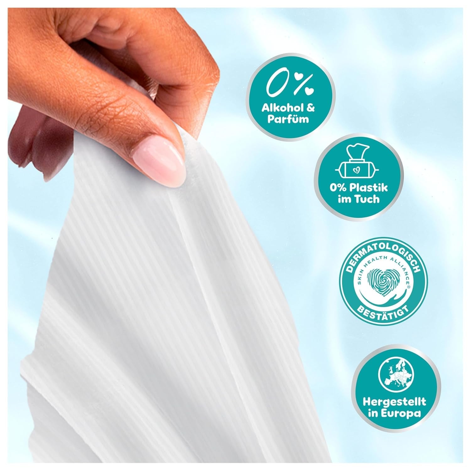 Pampers Toallitas para bebé con 99 % de agua, 12 paquetes de 60 toallitas cada uno = 720 toallitas para bebé, loción ligera con 99 % de agua