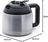 SYBF-CM025 Cafetera caliente, acero inoxidable, 1,2 litros, acero inoxidable