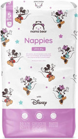Mama Bear Disney Ultra Dry Pañales Talla 4 (8-14kg), Blanco, 84 Piezas (1 Paquete) Naty Shop Talla 5 (10-16kg) Paquete Individual
