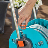 Carro portamangueras GARDENA CleverRoll S, carrete para mangueras, almacenamiento compacto (18500-20)