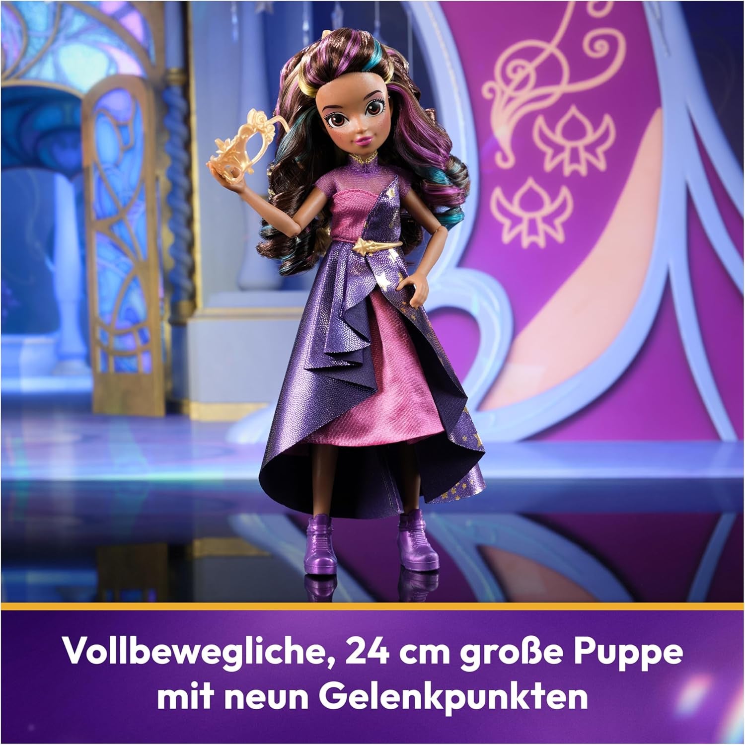 Baile de máscaras de lujo de Unicorn Academy - Muñeca Sophia Original de la popular serie de Netflix, 24 cm de altura, con 2 conjuntos y accesorios, para edades de 4 años en adelante