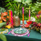 Paquete de 20 Toallitas Tropicales | Servilletas de Papel Verde con Diseño de Hoja de Palma | Vajilla desechable para fiesta infantil, fiesta de safari, jungla, dinosaurio, verano, tema hawaiano