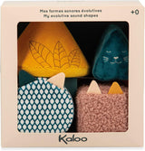 KALOO - Estímulos - 4 formas evolutivas con sonidos - Productos para niños - Juego de apilar - Habilidad auditiva y prensora - Desde el nacimiento, K227002 Juguetes para bebés Naty Shop