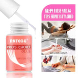 Pegamento para uñas extrafuerte: incluye cepillo, 4 pegamentos para extensiones de uñas de 7 g, pegamento para puntas acrílicas y pegamento para uñas artificiales.