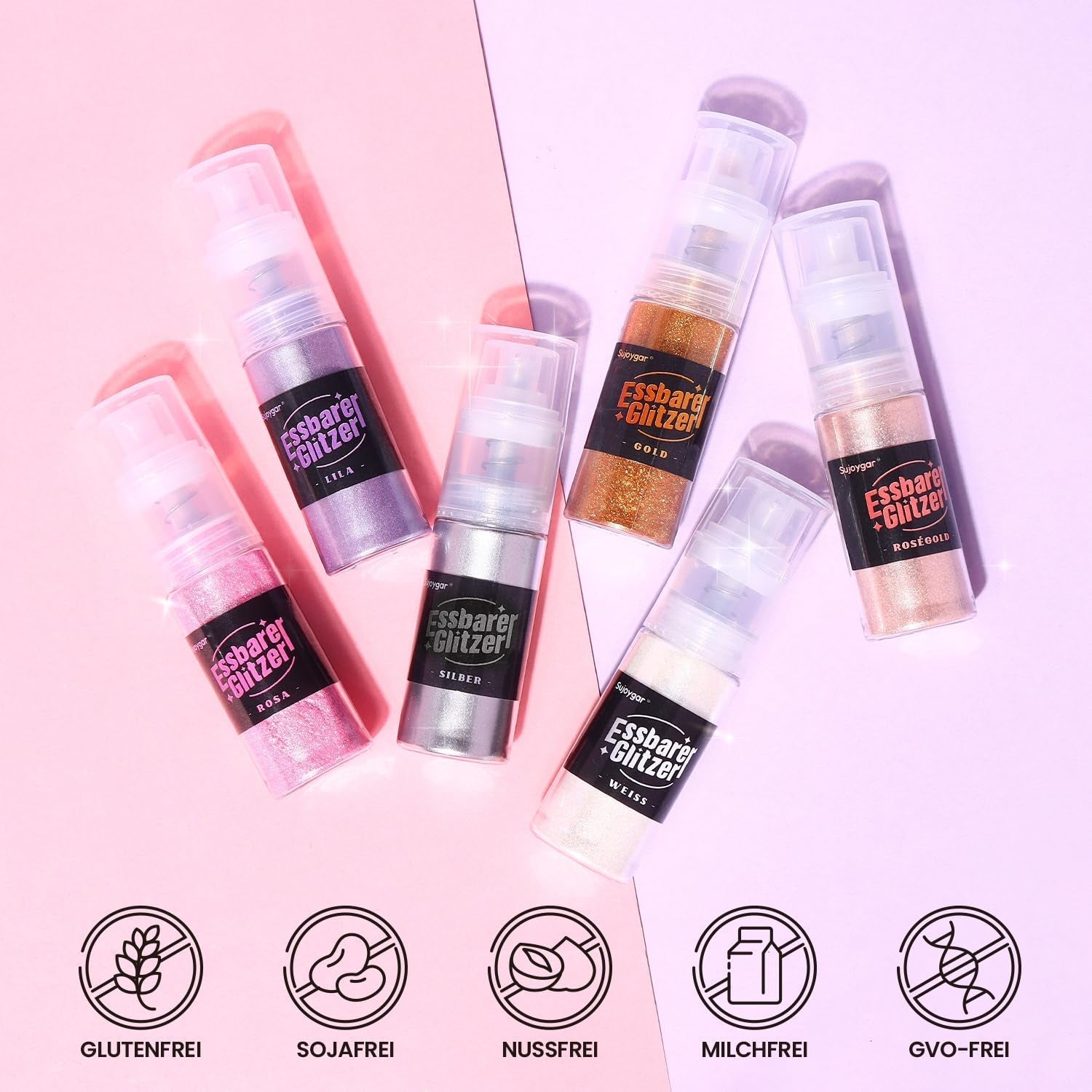 Purpurina comestible: 0.35 oz, purpurina para bebidas de oro rosa, polvo de purpurina comestible, colorante alimentario en polvo, polvo dorado, polvo de purpurina metálica, spray de purpurina para cócteles, chocolate, pasteles, fondant