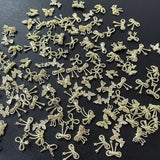 50Stück 3D Lazo Dorado Nail Charms Mariposa Nail Art Charms Legierung Bogen Nagel Charms Nägel Zubehör Schleife Nagelschmuck Metall Schleifen Schmetterling Nageldesign Nagelanhänger Nailart Strasssteine