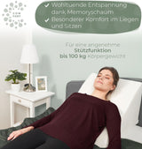 Almohada de lectura para cama y sofá, cómoda almohada para la espalda con espuma viscoelástica, almohada antirreflujo que se puede utilizar como almohada de cama, respaldo o cabecera, cómoda almohada de cama como agradable apoyo para la espalda