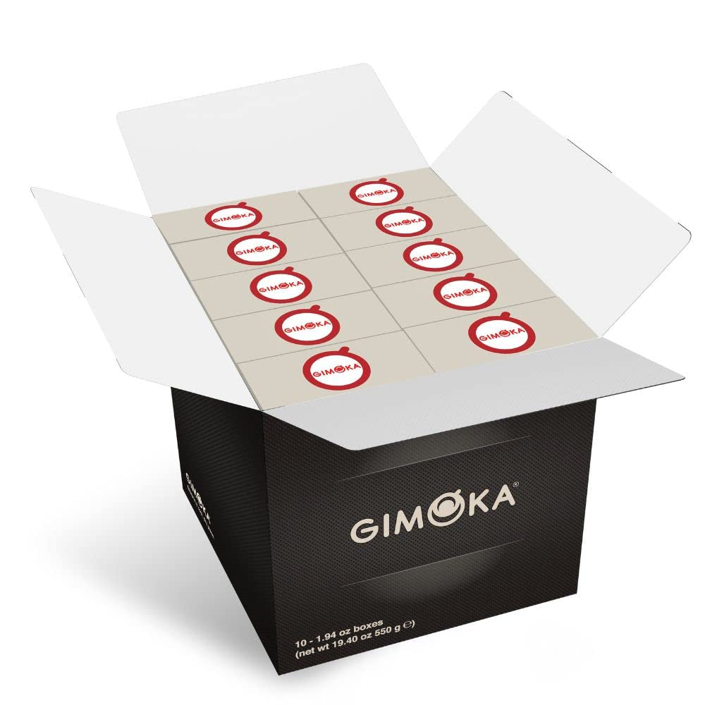 Gimoka Kaffeekapseln Espresso Intenso, Intensität 12/13-100 Kapsel - Compatible con Nespresso* Haushalts-Espressomaschinen - 100 Stück (10 x 10 Getränke) - Hergestellt in Italien
