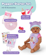 BABY Born Eva - muñeca bebé 43 cm - 10 funciones incluidos accesorios y colchón - Funciona completamente sin pilas - Apto para niños a partir de 3 años