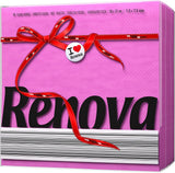 Servilletas de papel Renova Red Label fucsia - 70 servilletas