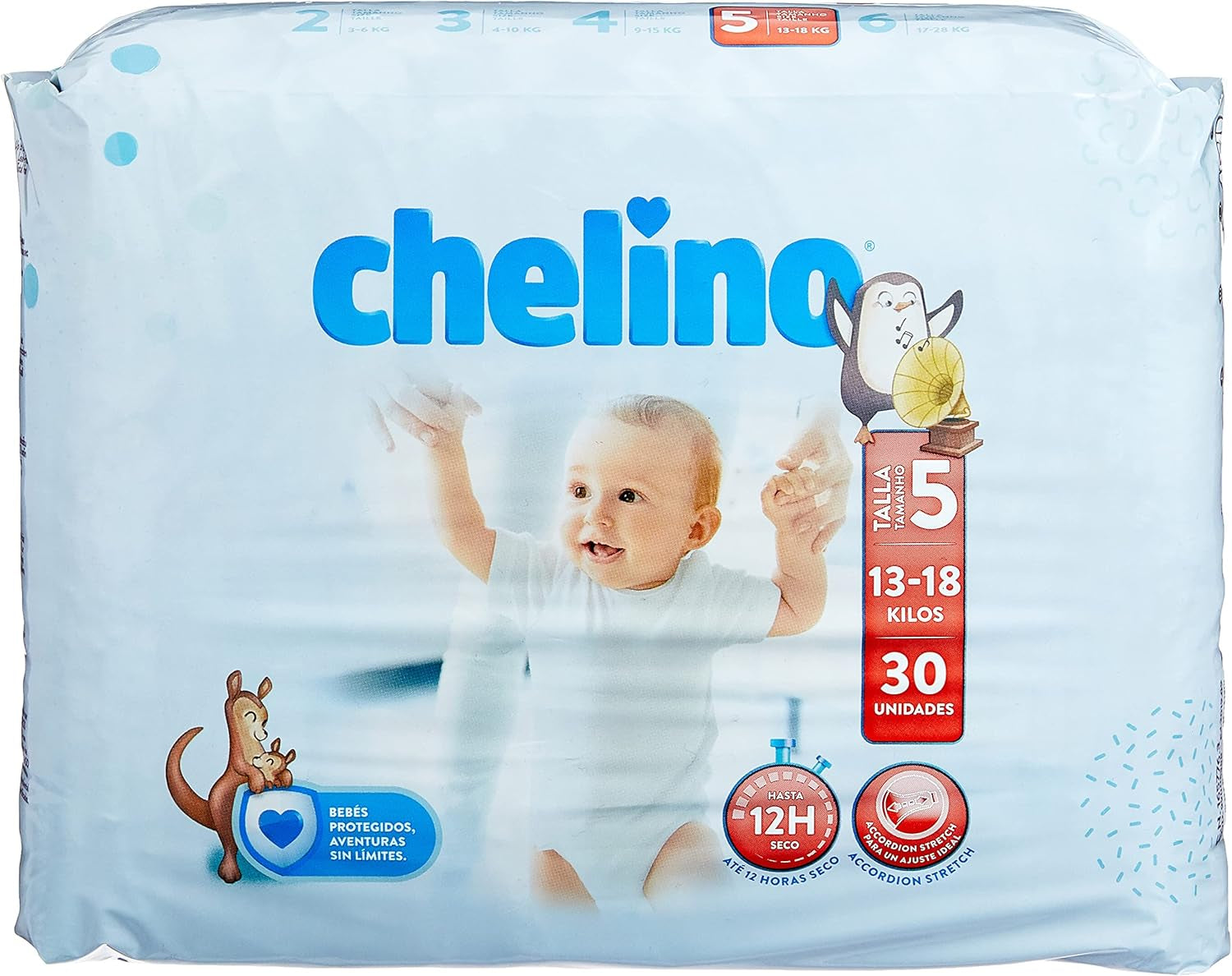 Pañales Indas Fashion & Love XL, talla 6 (17-28 kg), 27 piezas