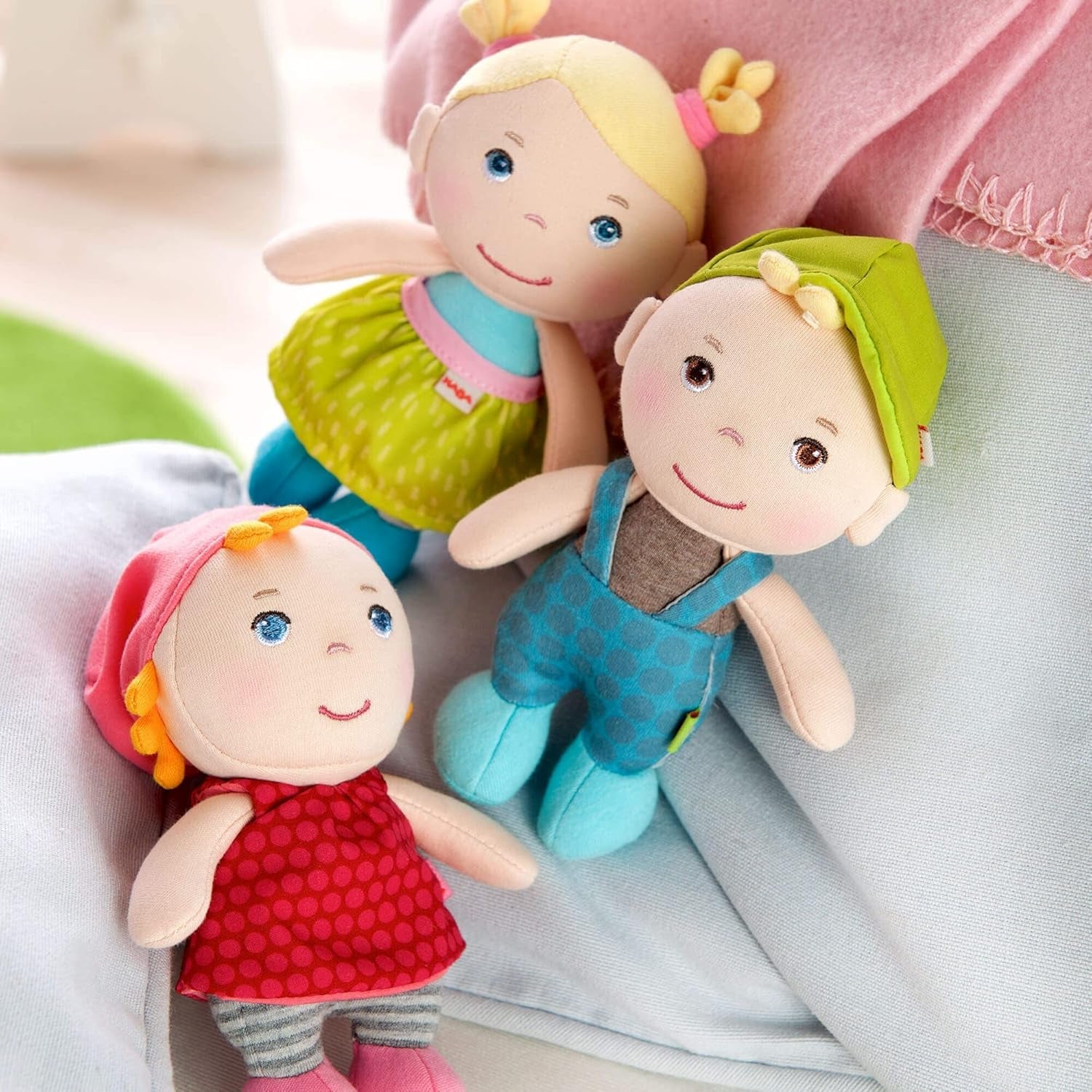HABA 306238 Mini muñeca Hertha, Muñeca de 0 a 100 años