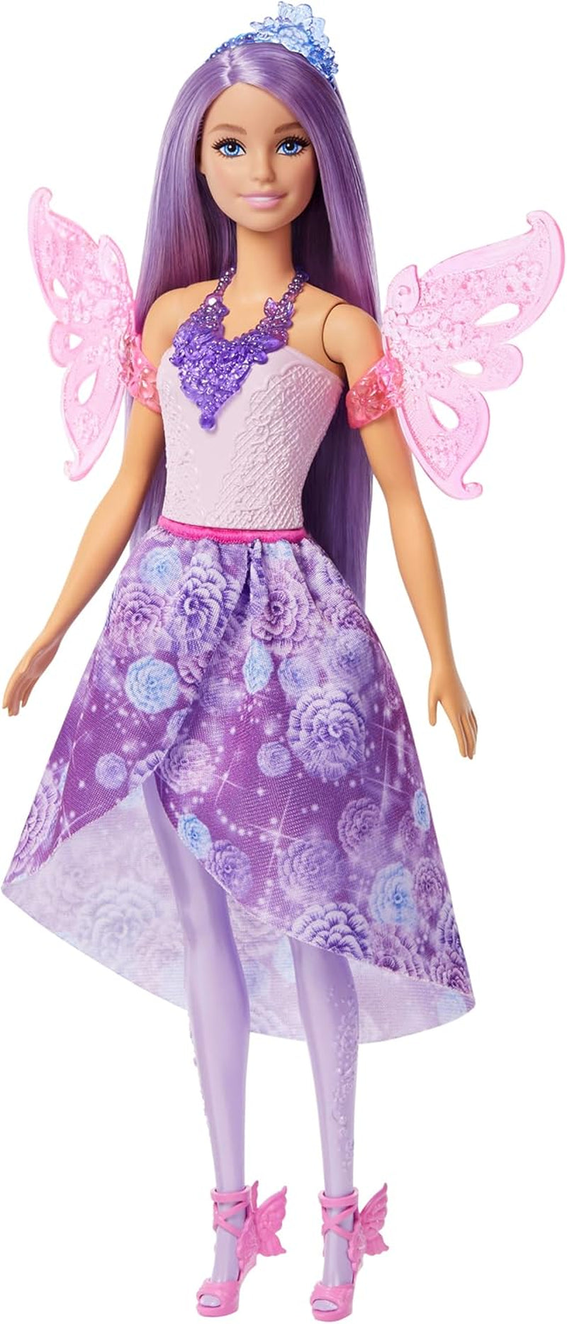 Barbie Doll Juego 3 en 1 con 8 accesorios que incluyen cola de sirena, alas de hada, collares reales, zapatos y más para más de 10 looks diferentes, JCP74