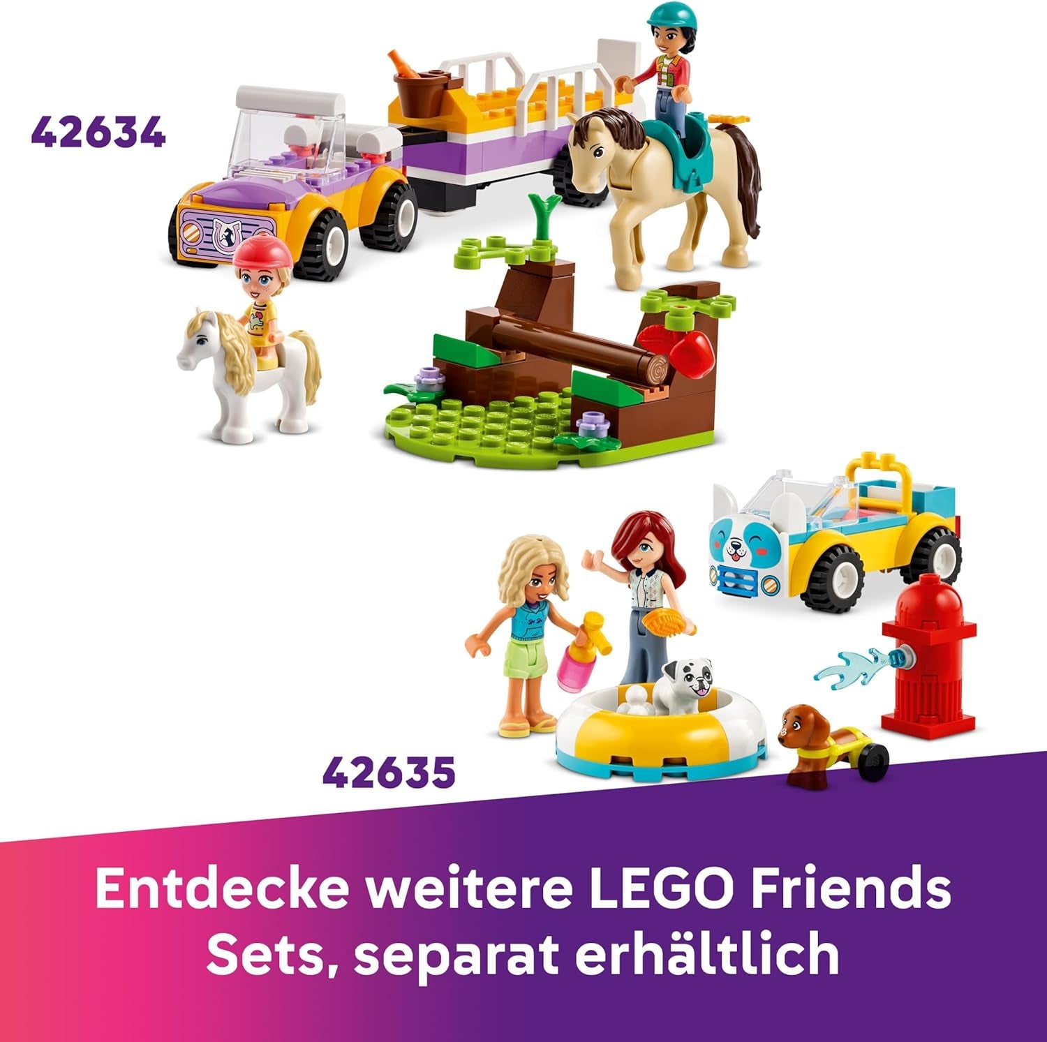 LEGO Friends Heartlake City Camión de helados Juego de simulación 2 figuras y un conejito Juego de construcción Niñas de 4 años Personaje de juguete Minifigura Juguete de construcción 42644 Juegos de construcción Besuche den LEGO-Store