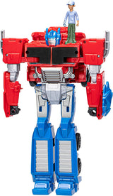 Figura Transformers Earthspark Spin Changer Optimus Prime (20 cm) con figura de Robby Malto (5 cm), de 6 Figuras de acción Naty Shop Single Optimus Prime