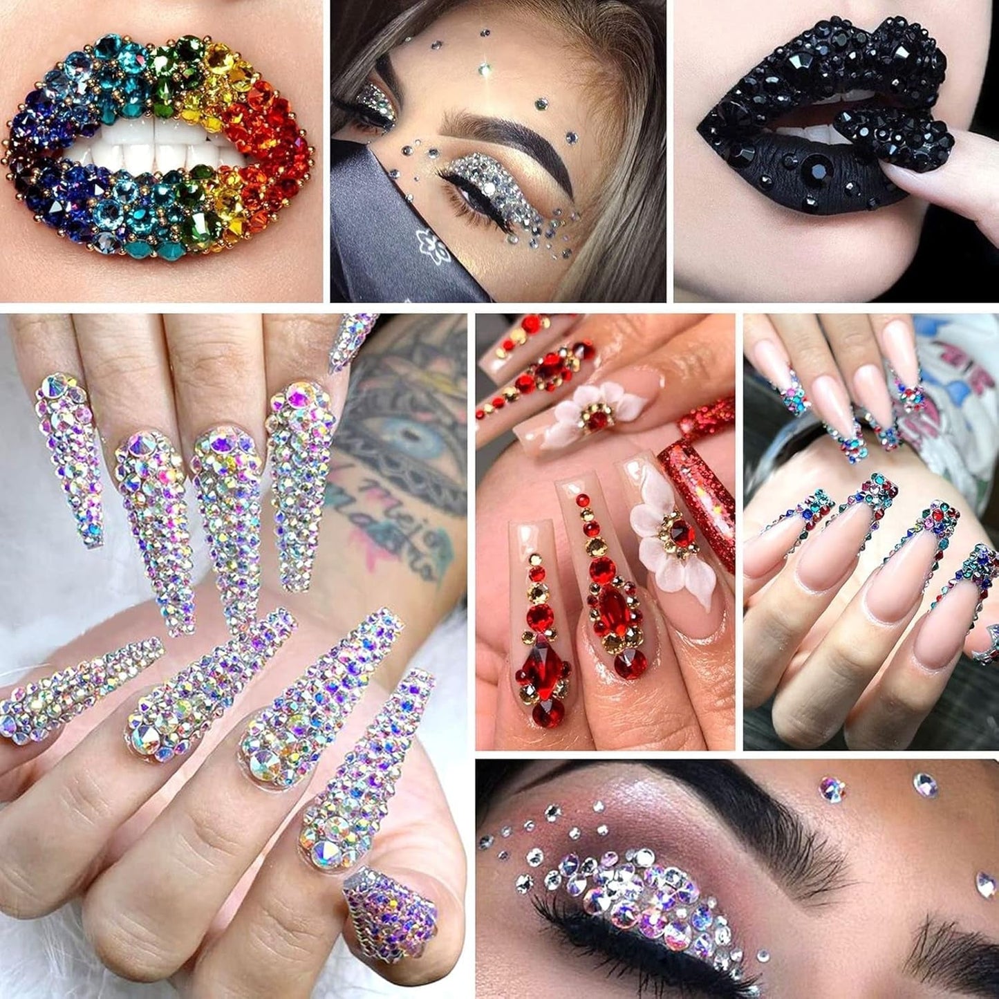 4200 Piezas de Diamantes de Imitación para Arte de Uñas, Piedras de Brillo de 36 Colores, Piedras Decorativas de Uñas para Accesorios de Arte de Uñas y Diamantes de Imitación Cristal Transparente con Pinza de Selección de Diamantes de Imitación y Bolígrafo de Puntuación