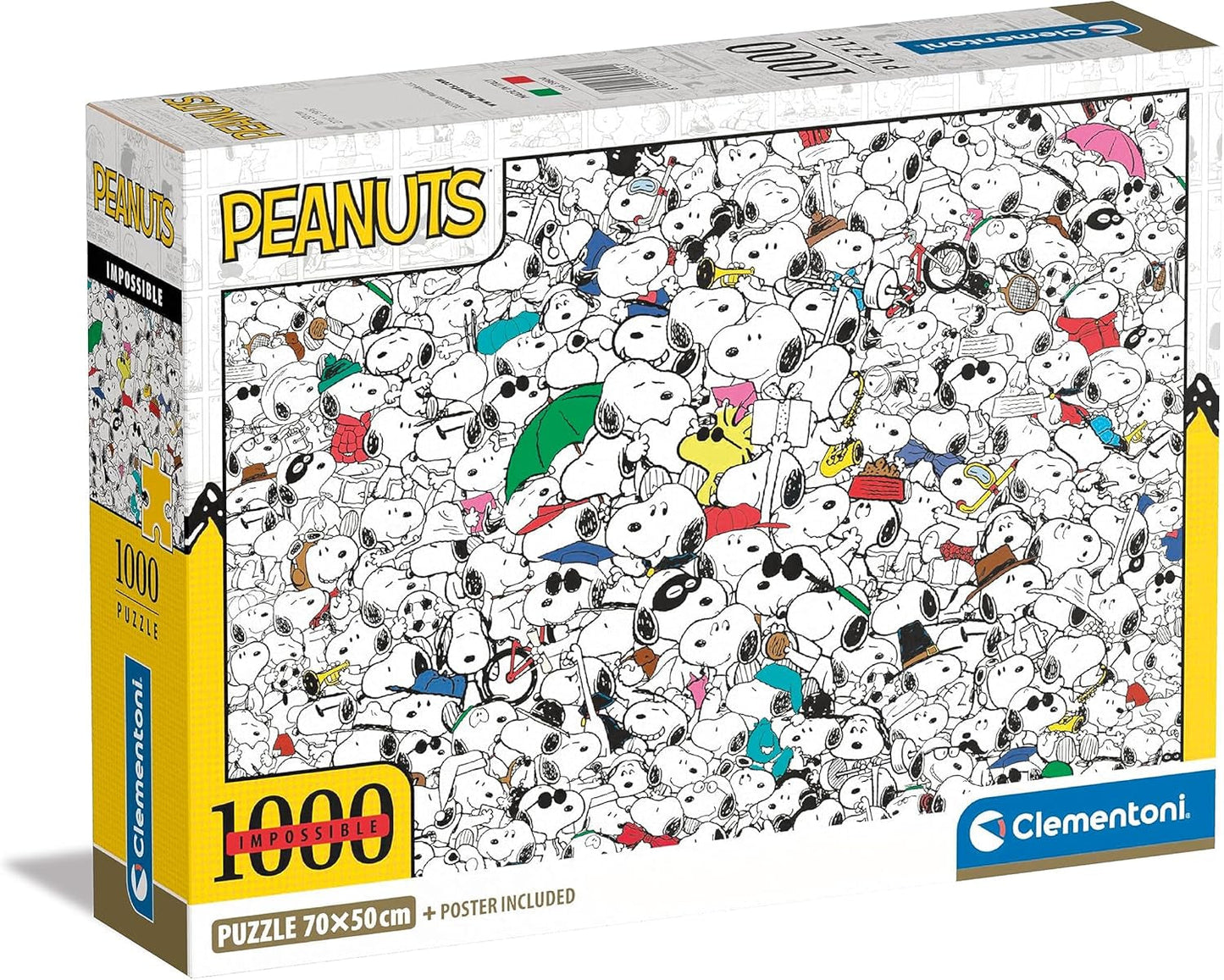 Clementoni - 39804 - Puzzle imposible Peanuts - Puzzle de 1000 piezas para adultos y jóvenes de 14 años, juego de habilidad para toda la familia Puzzle Naty Shop Default Title