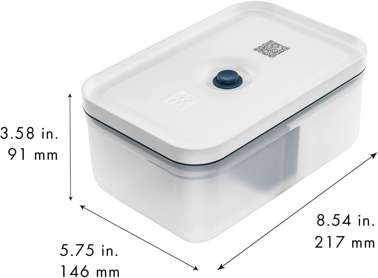 Zwilling Set de fiambrera al vacío / nevera para guardar Fresh & Save, 3 piezas, plástico, semitransparente, La Mer Cajas de almacenamiento de alimentos Naty Shop