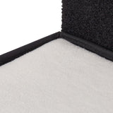 Relaxdays Katzenhöhle, plegable, 3 Liegeplätze, Katzenhaus mit Kratzfläche, HBT: 36,5x112x41 cm, Katzenversteck, negro