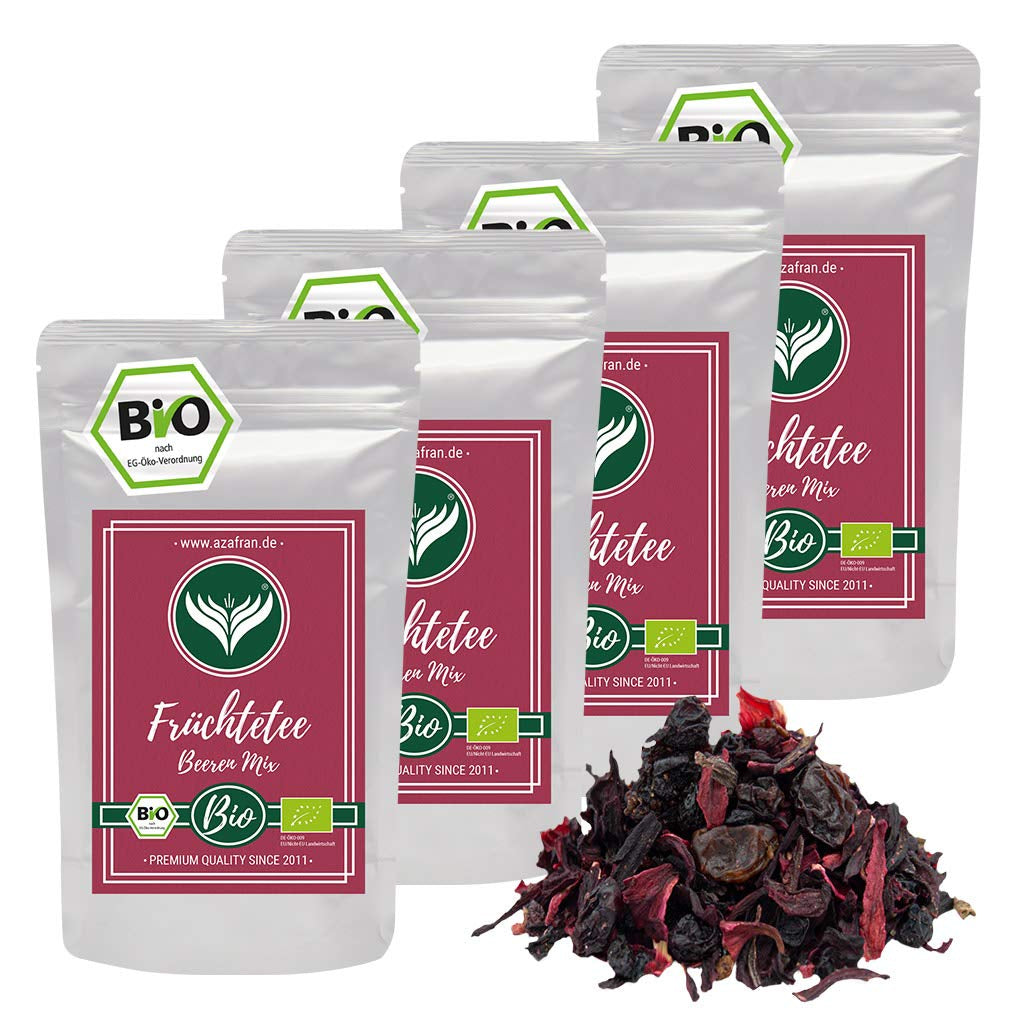 Azafran BIO Té de frutas Mezcla de frutos rojos 250 g