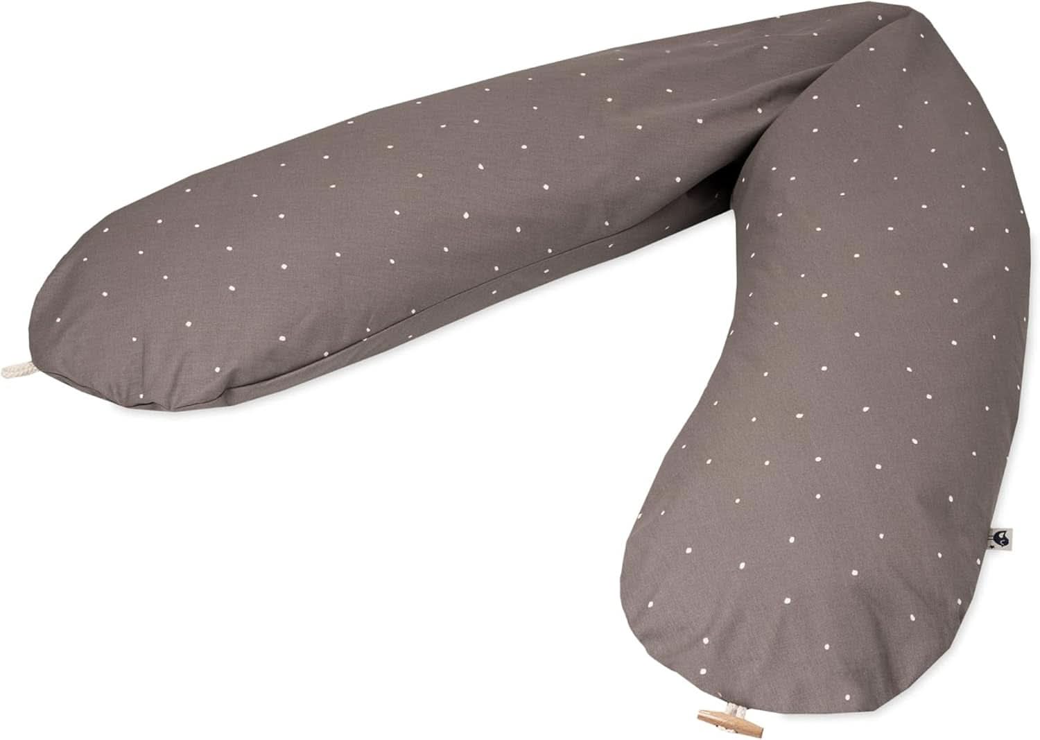 Julius Zöllner Cojín de lactancia ecológico 190 cm, relleno 42 litros Microperlas de Eps, fabricado en Alemania Accesorios Alimentación y Lactancia Baby Naty Shop Wild Dots