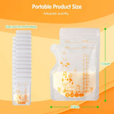 Vinabo 50 Stück Muttermilchbeutel, 250Ml Bpa-Free Muttermilk Storage Bag, Milchbeutel Für Muttermilch Mit Ausgießer Für Das Stillen, Selbststehender, Kann Eingefroren Werden, Vorsterilisiert Accesorios Alimentación y Lactancia Baby Naty Shop