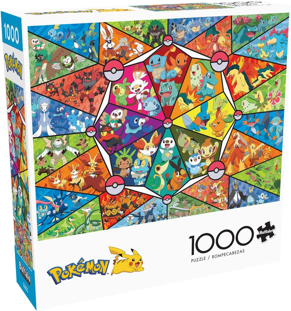 Buffalo Games - Pokemon - Vidrieras de iniciación - puzzle 1000 piezas Puzzle Naty Shop