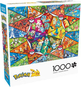 Buffalo Games - Pokemon - Vidrieras de iniciación - puzzle 1000 piezas Puzzle Naty Shop