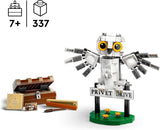 LEGO Harry Potter Hedwig en Privet Drive 4 Set de búho de juguete para niños, figura de animal para construir con maleta de Hogwarts, pequeño regalo para niños, niñas y todos los fans a partir de 7 años 76425 Juegos de construcción Besuche den LEGO-Store