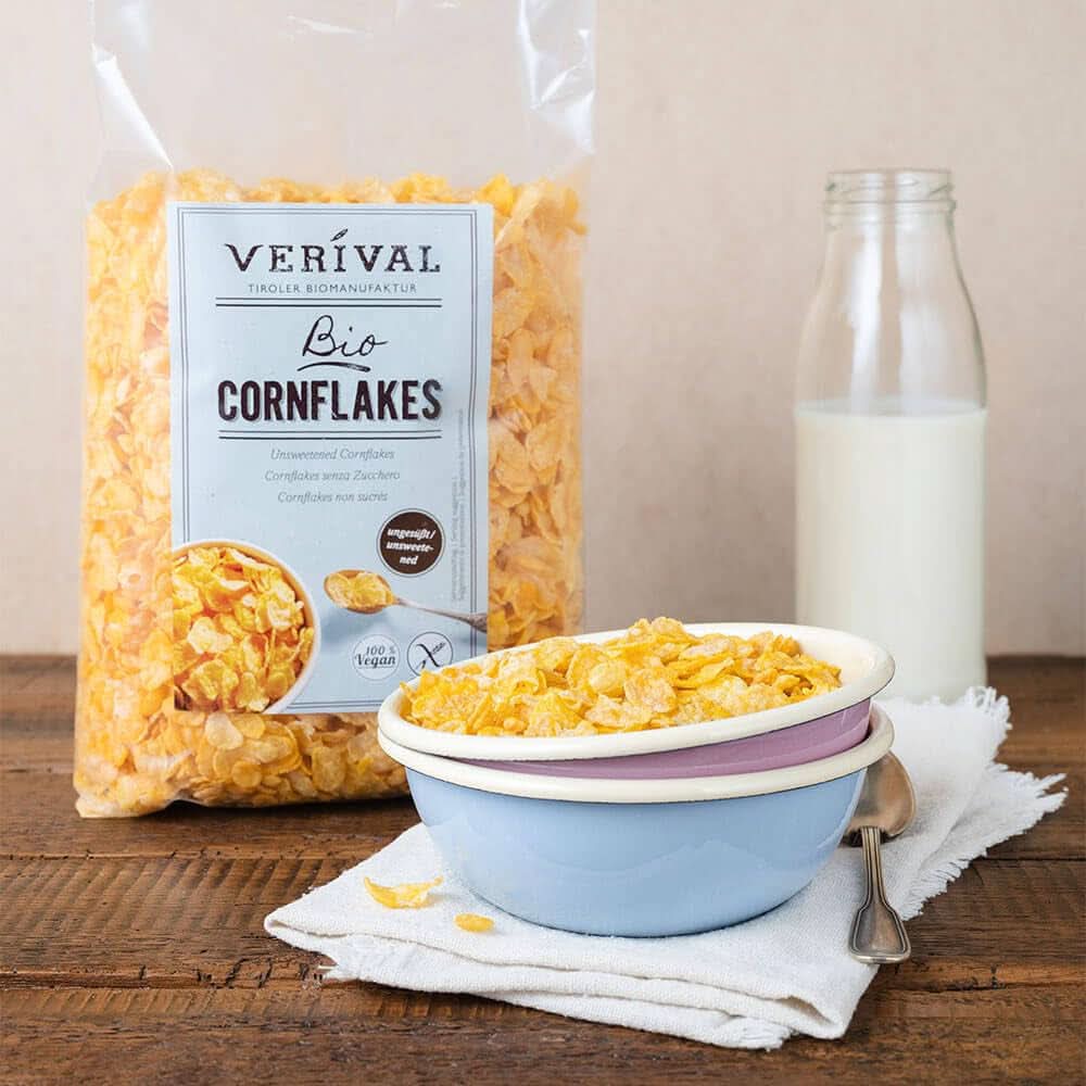 Verival Cornflakes sin azúcar, paquete 6 x 250 gramos Cereale Naty Shop