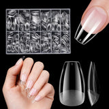 Uñas Artificiales Cortas 500 Piezas Puntas De Uñas De Gel Suave De Cobertura Completa Para Uñas De Gel 12 Tamaños Puntas De Uñas Prepulidas Para Uñas De Gel Uñas Artificiales Cortas Extensiones De Uñas De Ataúd Con Caja