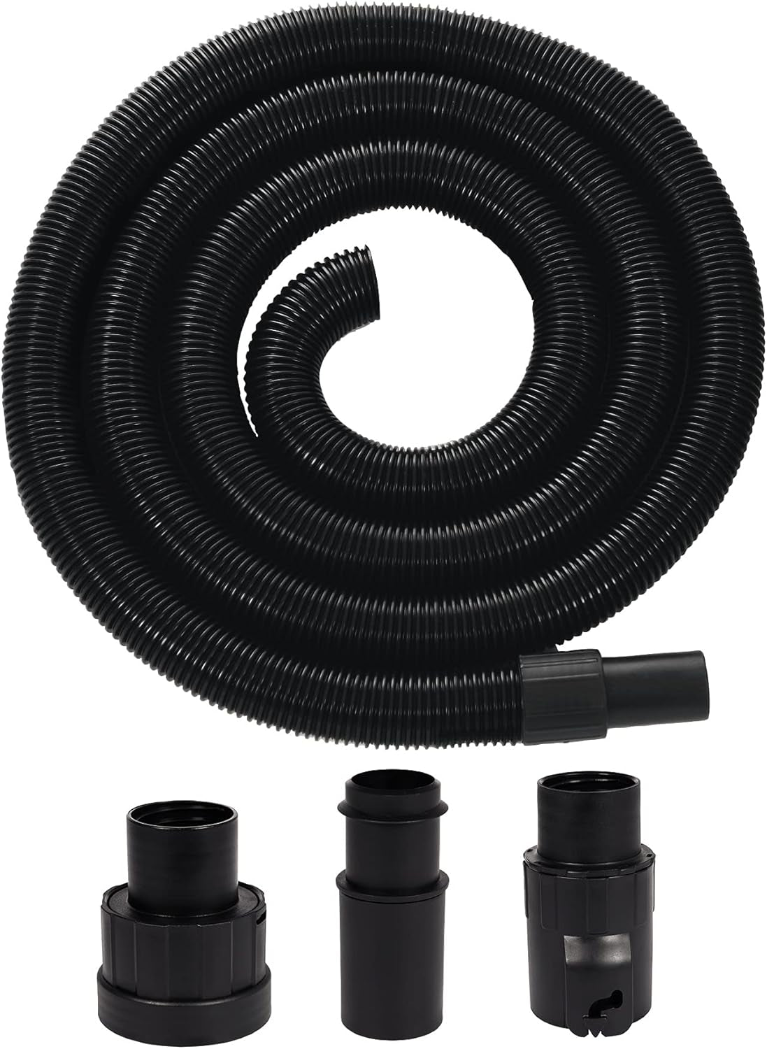 Manguera de aspiración original Einhell para aspiradores en seco y húmedo (longitud 3 m, incl. adaptador de conexión para todos los aspiradores en seco y húmedo Einhell, de plástico duro)