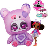 Jajaja ¡Sorpresa! Disfraz de preadolescente, aros sorpresa, linda muñeca de moda con disfraz inflable de panda morado y muchas sorpresas, incluida moda y accesorios geniales: ideal para niños a partir de 4 años