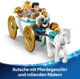 LEGO Ç€ Castillo de Disney Princess Cenicienta y carruaje tirado por caballos, set para niñas a partir de 6 años, fantástico juguete con minimuñecas de la princesa Cenicienta y el príncipe azul, idea de regalo para fans de Disney 43275 Juegos de construcción Beuche den LEGO-Store