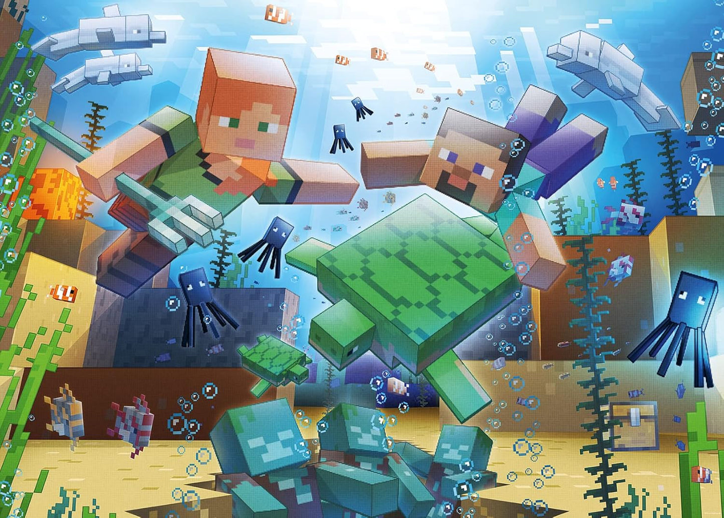 Ravensburger Puzzle 12000421 - Minecraft Mosaic - Puzzle de Minecraft de 1000 piezas para adultos y niños 14+ Puzzle Naty Shop Old Design