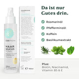 Tónico Capilar con Aceite de Romero 100ml - Spray de Aceite de Romero Acelera Naturalmente el Crecimiento del Cabello - Remedio para el Crecimiento del Cabello para Mujeres y Hombres - Suero contra la Caída del Cabello - Aceite Capilar de Romero de Cosphera Hair Care Naty Shop