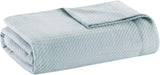 Madison Park Manta de edredón transpirable 100% algodón egipcio, tejido de primera calidad, funda ligera de temporada de lujo para cama, sofá y sofá, cama matrimonial/queen Rose Naty Shop Edredones y edredones azul claro Full/Queen