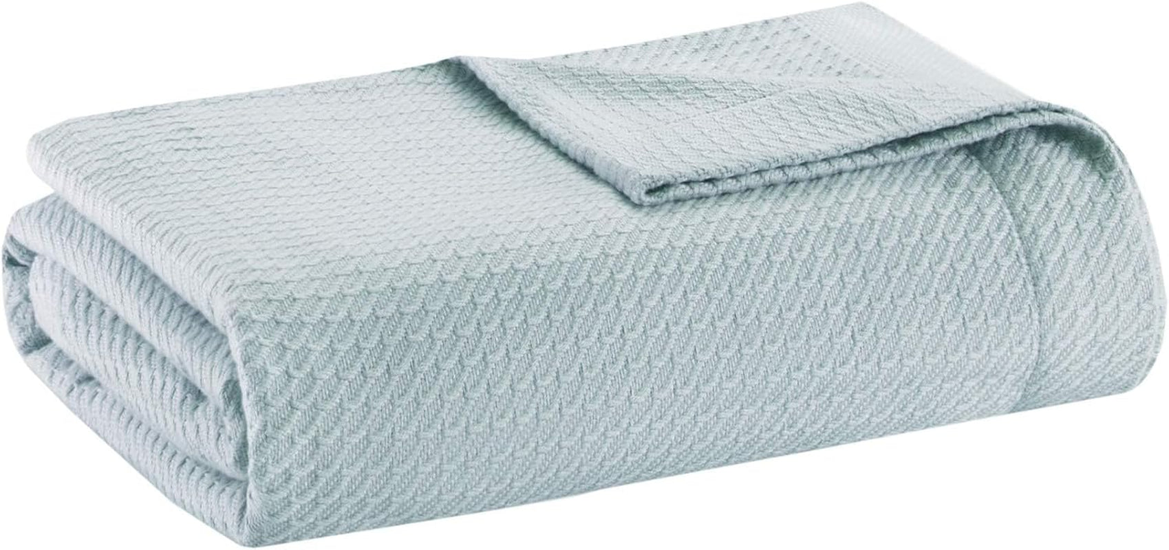 Madison Park Manta de edredón transpirable 100% algodón egipcio, tejido de primera calidad, funda ligera de temporada de lujo para cama, sofá y sofá, cama matrimonial/queen Rose Naty Shop Edredones y edredones azul claro Full/Queen